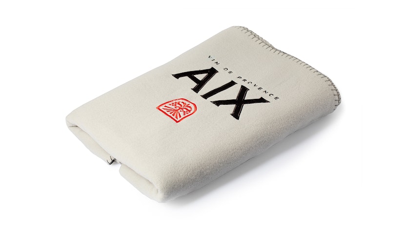 AIX Rosé Plaids Fleece blanket
